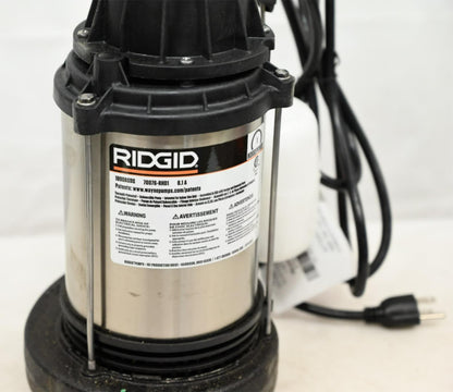 RIDGID 70076-RHD1 1 HP Stainless Steel Dual Suction Sump Pump