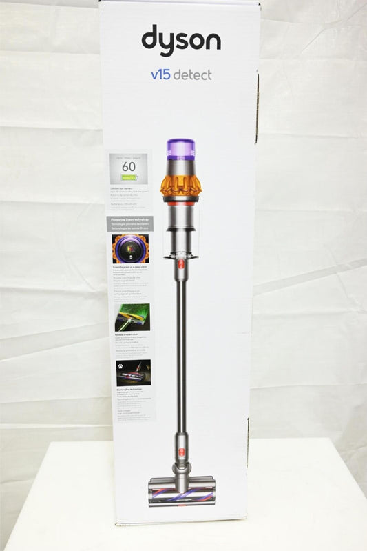 Dyson - V15 Detect Cordless Vacuum with 8 accessories - Yellow/Nickel