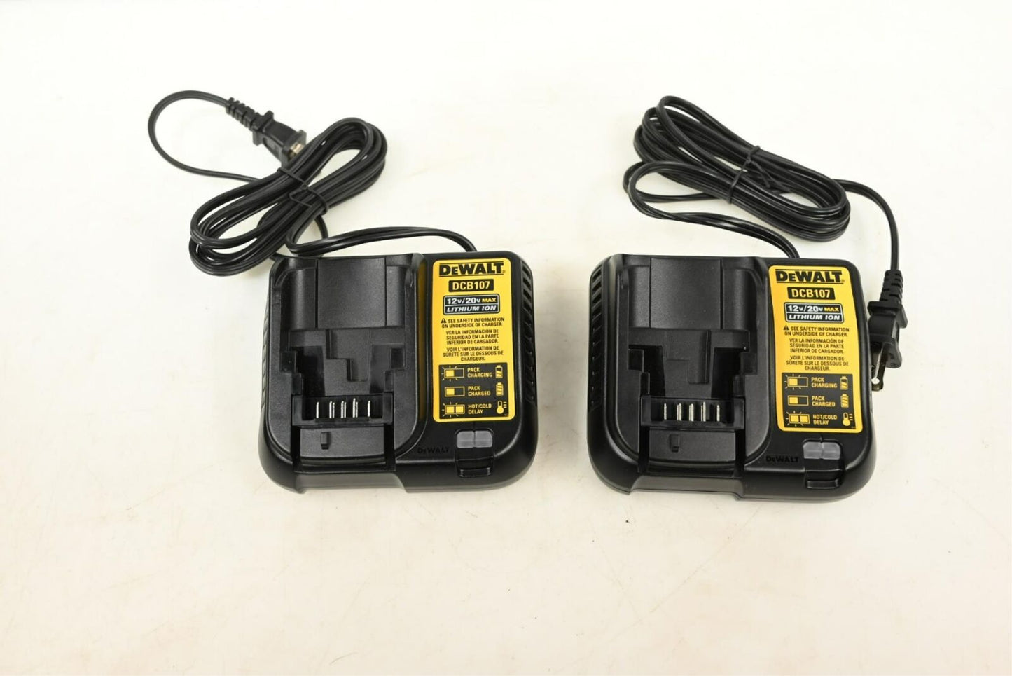 Dewalt DCB107 12V/20V Lithium-Ion Battery Charger, PK 2