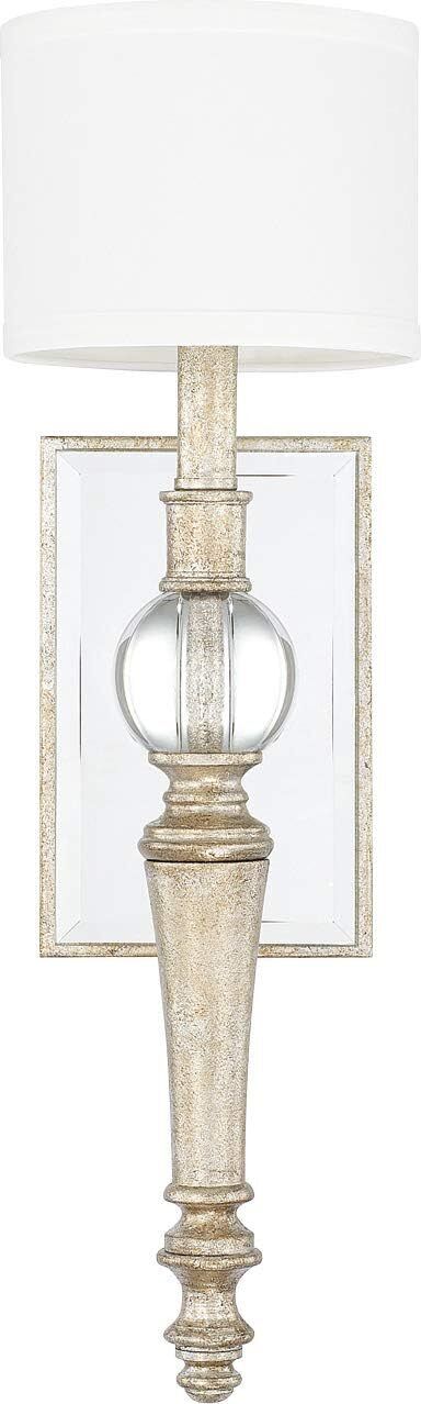 Capital Lighting 611711GS-654 Carlyle 20" Tall Bathroom Sconce, Gilded Silver