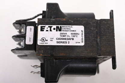 EATON C0200E2AFB Transformer, Industrial Control; Screw-Standard Terminals; 200V