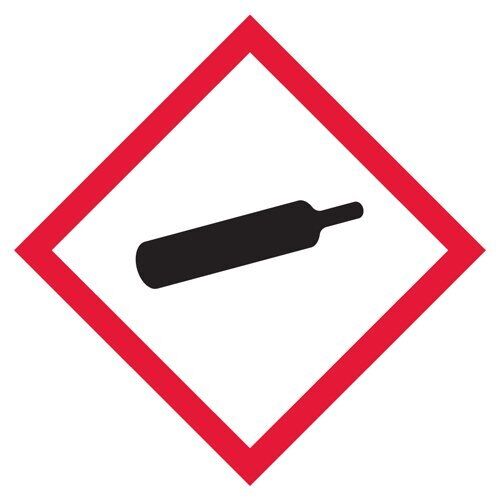 GHS SAFETY GHS1258, Pictogram Safety Label Sticker Decals, Gas Cylinder, PK 500