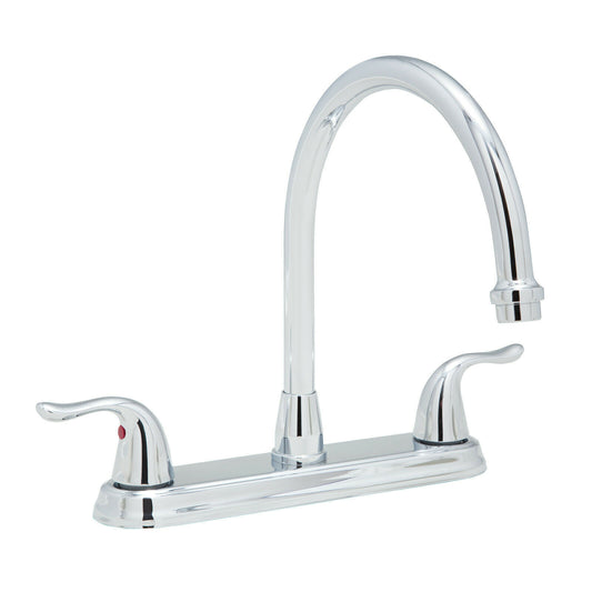 PROFLO PFXC6880LSCP 1.8 GPM Double Handle Kitchen Faucet Polished Chrome