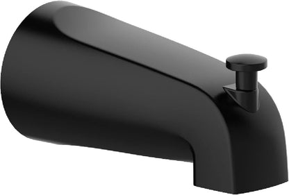 Design House 595629 Slip-On Tub Diverter Spout, Matte Black