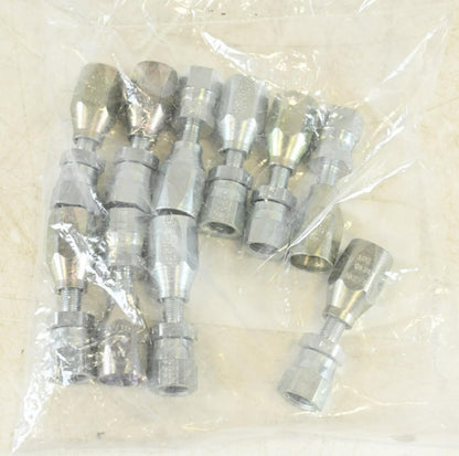 Aeroquip 4401-4S: -04 Female SAE 45° Swivel x -04 Reusable Hose Fitting, PK 10