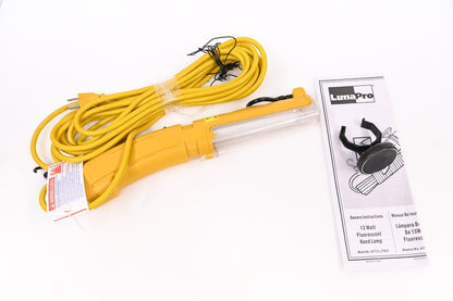 Lumapro 4XP72 Hand Lamp, 25 ft Power Cord Length, Yellow