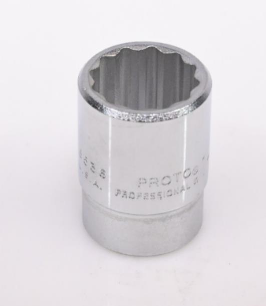 PROTO J5536N (5536) Socket, 3/4 in Drive Size, 1-1/8 in Socket Size, Alloy Steel