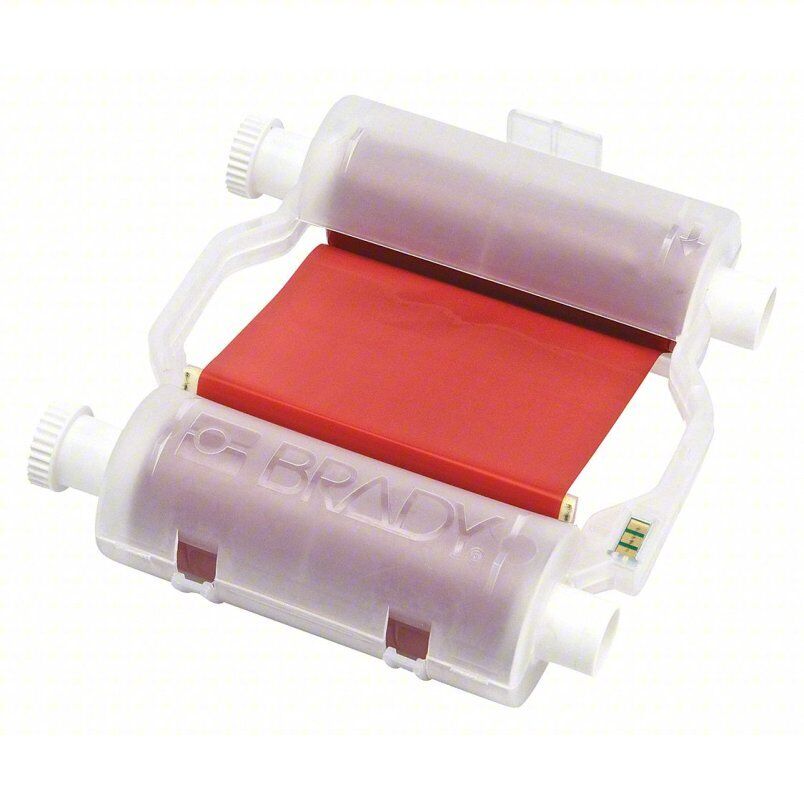 Brady B30-R10000-RD Label Printer Ribbon Cartridge, 2.33" x 200 ft, Red