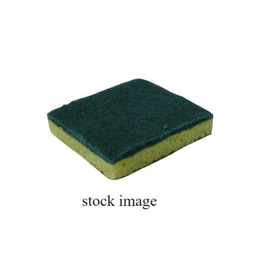 ACS PY-200-HALVES Green Fiber/Yellow Sponge 3.5" x 3.5", PK 40