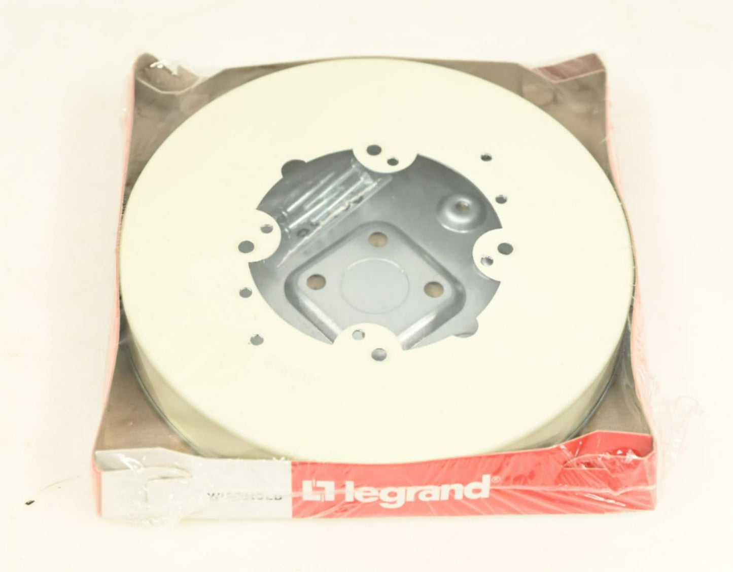 Legrand V5739 Wiremold Ivory Steel 1-Channel Raceway Solid Base Fixture Box