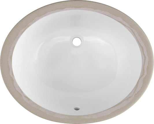 ProFlo PF1714UAWH Comstock 19-1/2" Oval Vitreous China Undermount Bathroom Sink