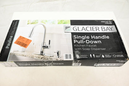 Glacier Bay HD67780-1001 Single Handle Pull-Down Kitchen Faucet w/ Soap Dispens.