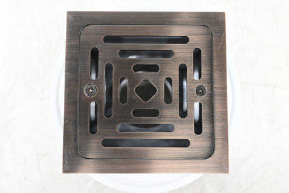 Adelphi 4-1/2 in. Square Shower Drain in Oil Rubbed Bronze- SH607ORB