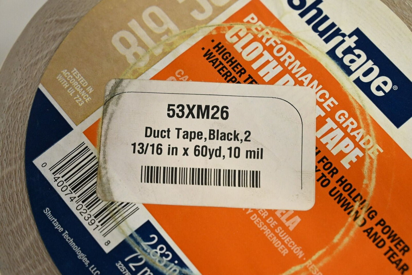 SHURTAPE PC-618, Duct Tape, 2.83 in x 60.1 yd