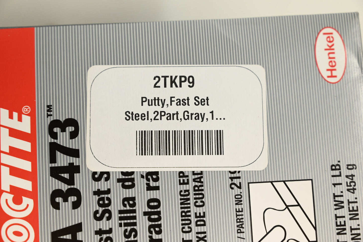 LOCTITE Putty: 3473, Metal Repair, 16 oz Container Size, Can, Gray, Epoxy -PK9