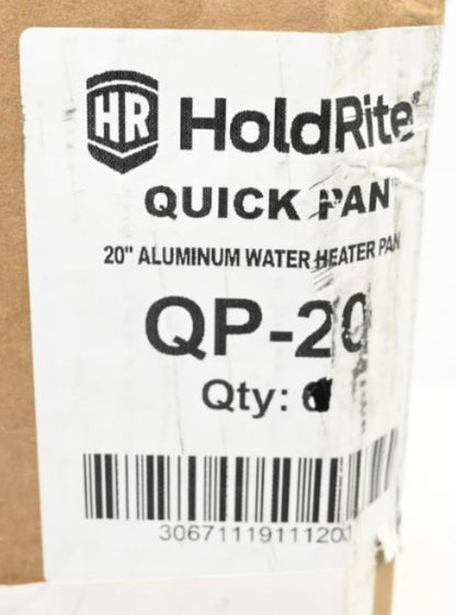 HodlRite QP-20 Aluminum Water Heater Pan, PK 2