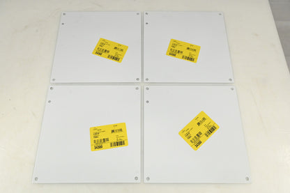 Panel For Enclosure, 10" x 10", Type 1/3R, Steel, White Powder Coat PK of 4