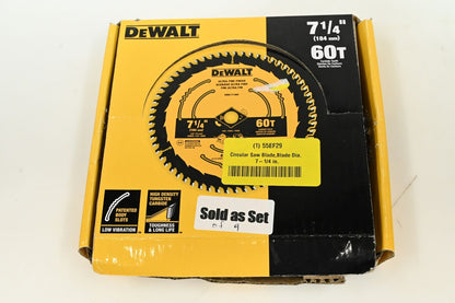 Dewalt DWA171460B10 Circular Saw Blade, 5/8" Arbor Size, PK 9