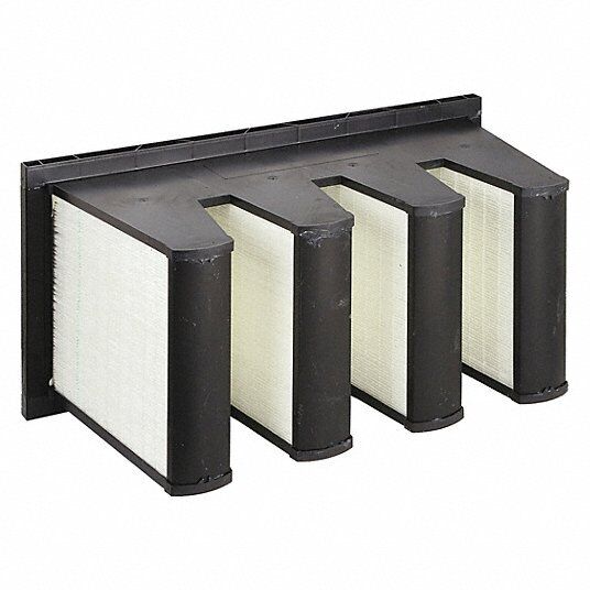 AIR HANDLER 11Z791 V-Bank Air Filter, 12x24x12, Fiberglass, Plastic, MERV 11