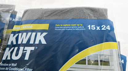 Kwik Kut KK500 15" x 24" x 1/4" Foam Air Conditioner Filter, PK 11