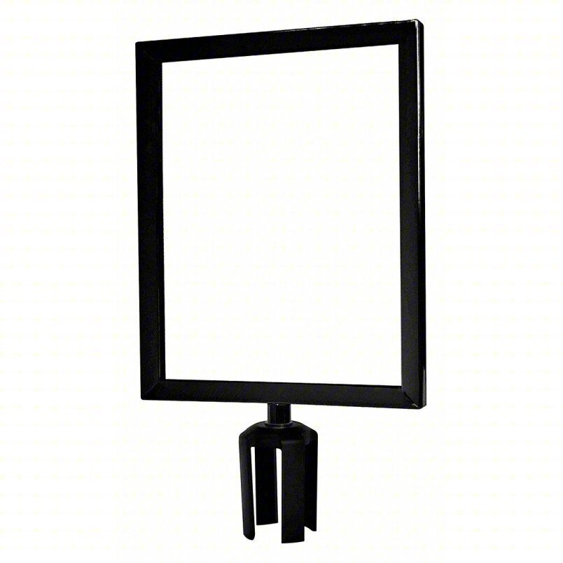 Tensabarrier FRAME-HDSC-33-1114HD-V Sign Frame w/Heavy Duty, Black