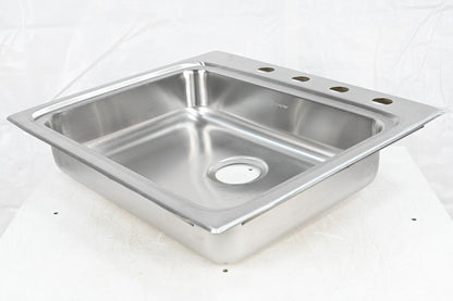 Elkay LRAD2522554 Lustertone Drop In Single Basin Stainless Steel Kitchen Sink