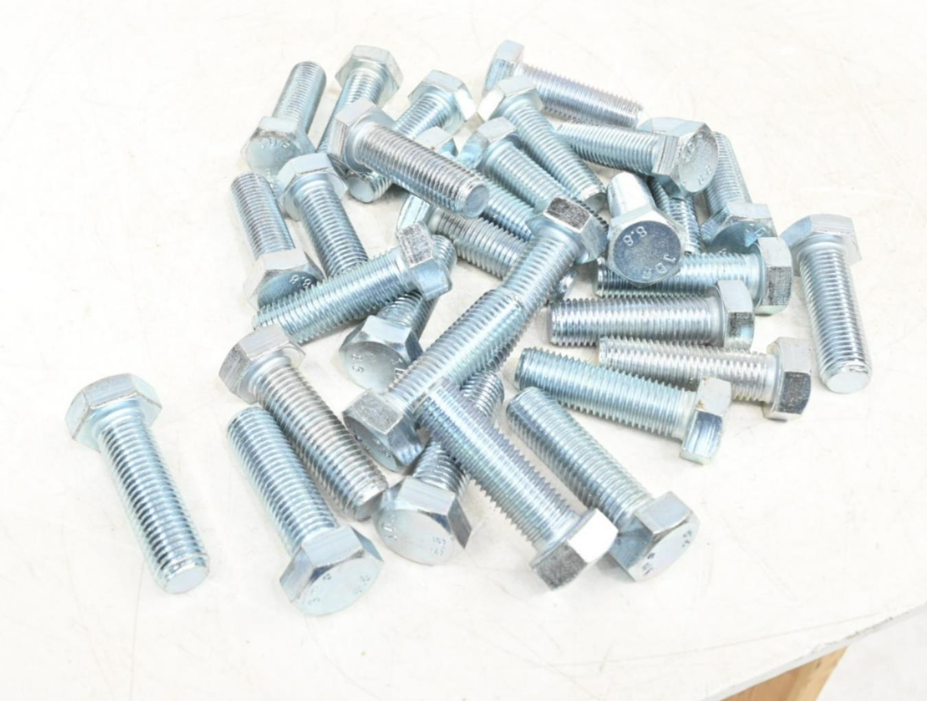 Hex Head Cap Screw M01210.240.0080 Zinc Plated, Steel, PK 30