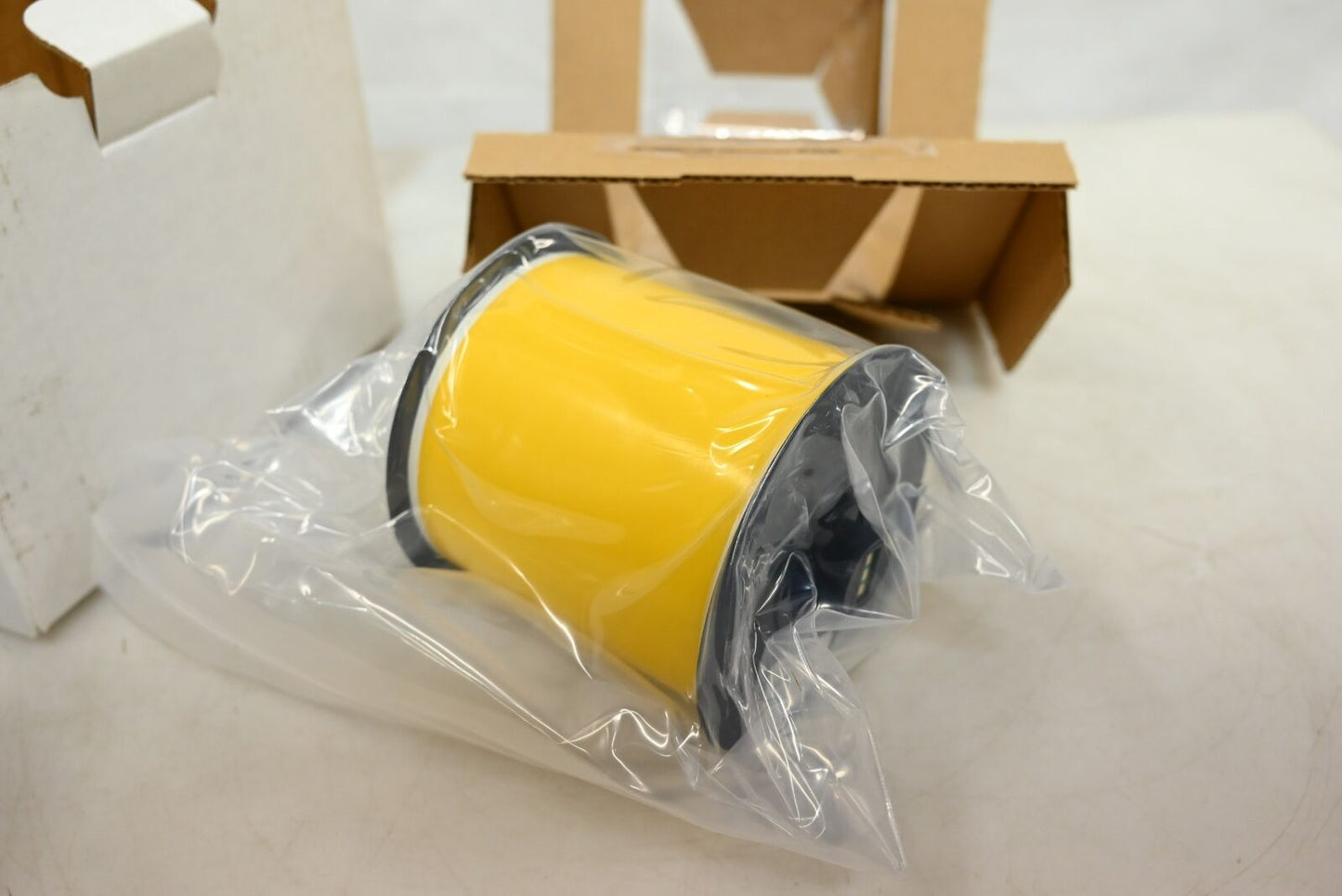 Brady B30C-4000-595-YL Indoor/Outdoor Vinyl Tape, 4" x 100 ft, Yellow