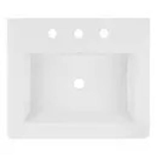 Signature Hardware SHCTM24208WH Modern Rectangular Console Bathroom Sink, White