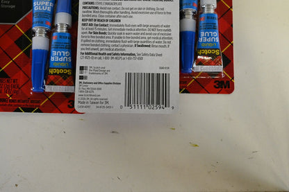 Scotch AD117 Super Glue Liquid, 2 PK, (Lot of 6)