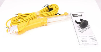 Lumapro 4XP72 Hand Lamp, 25 ft Power Cord Length, Yellow