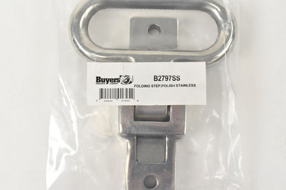 Buyers Products B2797SS Safety Folding Grab/Step, Polished Stainless Steel