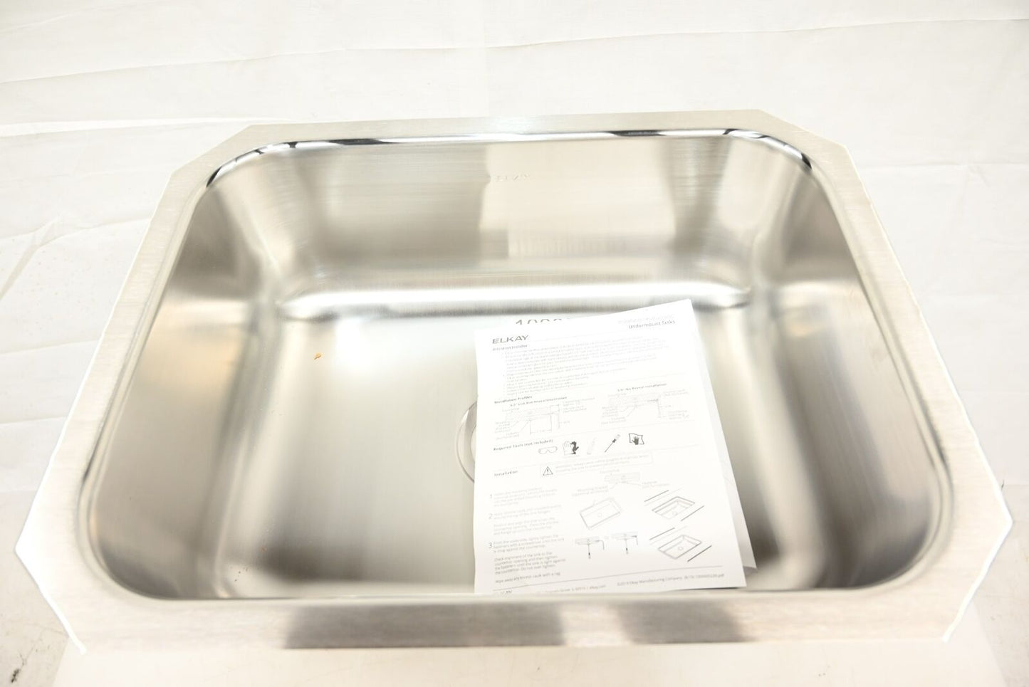 Elkay HDU21158 Stainless Steel Single Bowl Undermount Sink