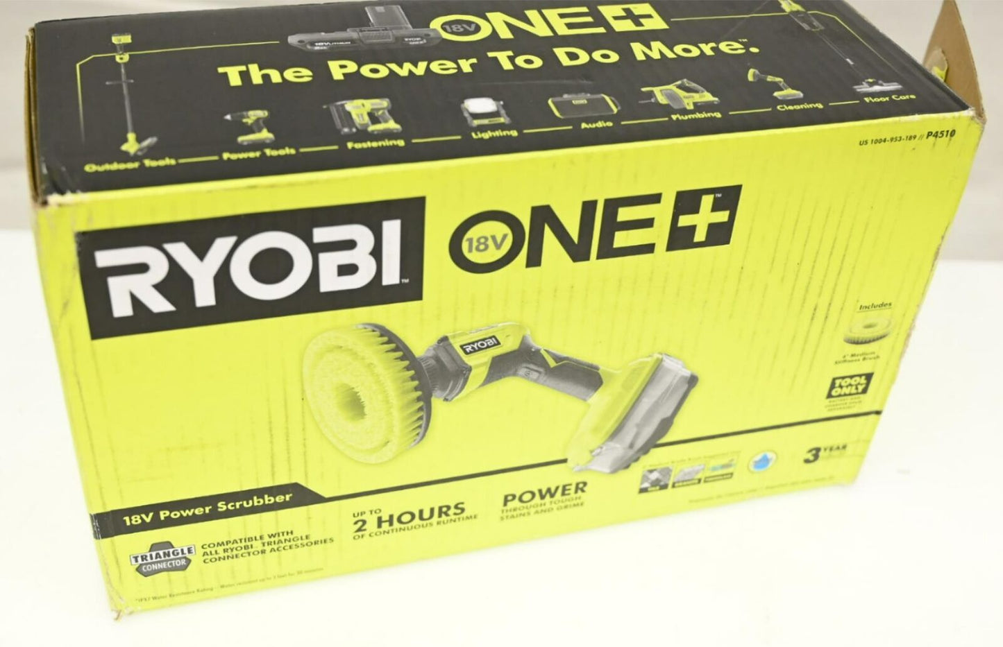 Ryobi P4510 ONE+ 18V Power Scrubber