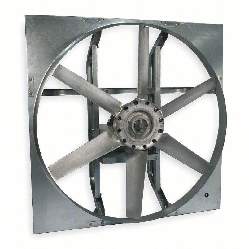 Dayton 1AHB2 Exhaust Fan, 42" Blade Diameter, Steel/Aluminum