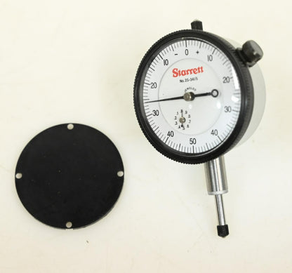 STARRETT 25-341/5J Dial Indicator, 0 in to 0.5 in Range