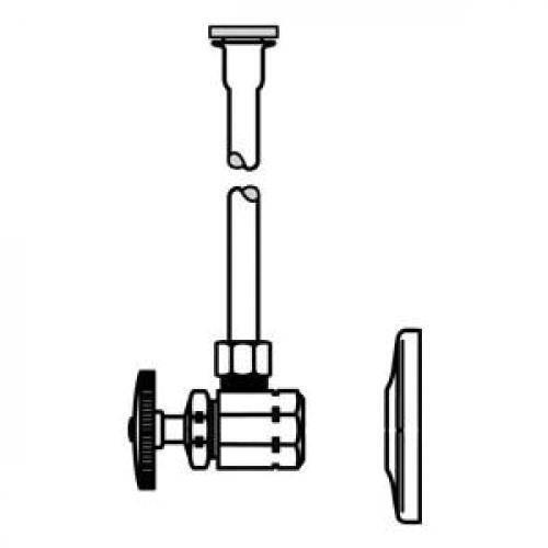 McGuire LF166 Standard Wheel Handle Closet Supply Kit