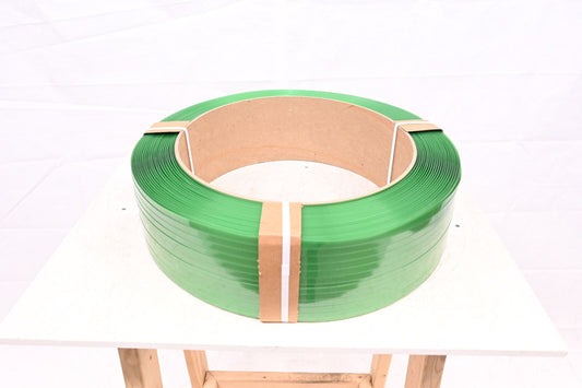 Plastic Strapping: 1/2 in Strapping Wd, 0.02 in Thick, 600 lb Break 16"x6"