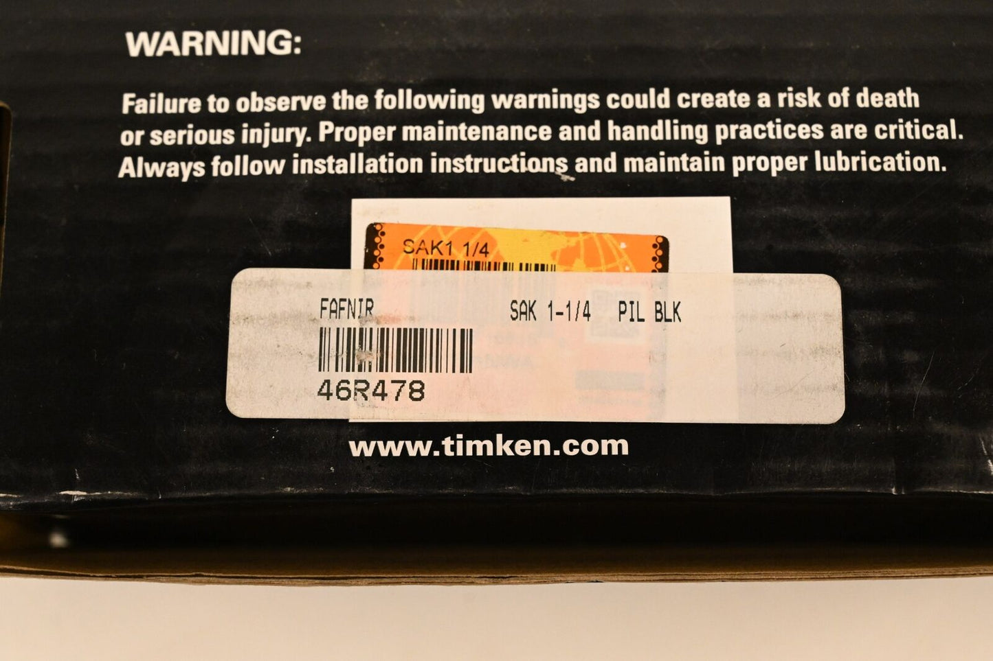 Timken SAK 1 1/4 Pillow Block Bearing, Cast Iron