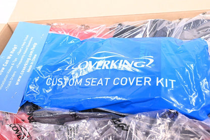 COVERKING CSC2S7-TT10059 Space Mesh Custom Seat Covers, Red with Black sides