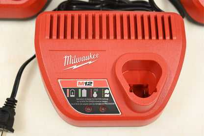 Milwaukee 48-59-2401 M12 Lithium-ion Battery Charge, PK 3