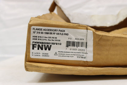 FNW FNWNBGS61RF810 (149071) Flange Accessory Pack, 10" 316 SS 150#