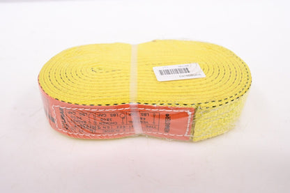 LIFT-ALL EN1602NX16 Web Sling, 16 ft Sling Length, Yellow