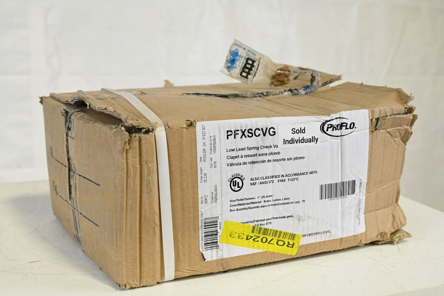 Proflo PFXSCVG, Low Lead Spring Check Valve