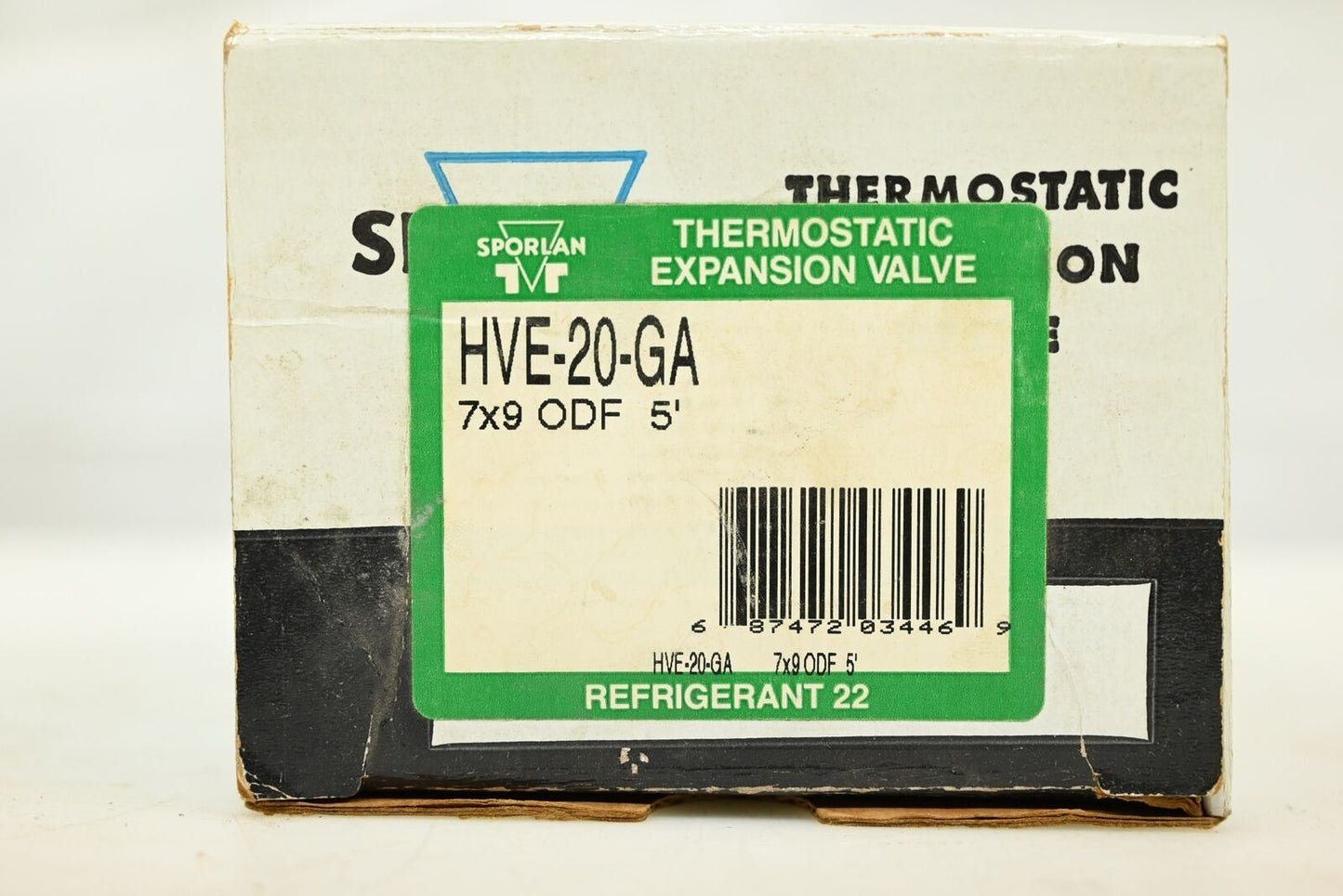 Sporlan HVE-20-GA Thermostatic Expansion Valve (MISSING PARTS, SEE PICS)