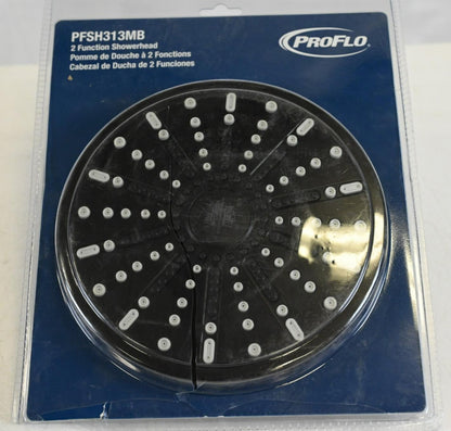 ProFlo PFSH313MB, Double Function Showerhead in Matte Black