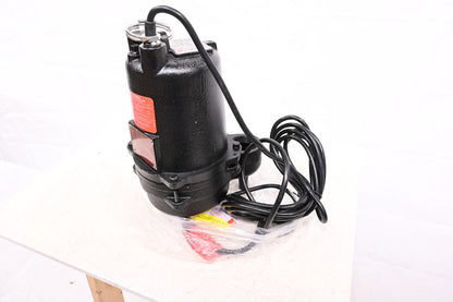 DAYTON Sewage Ejector Pump: 1/2, 110V AC, No Switch Included, 111 gpm - 4HU80