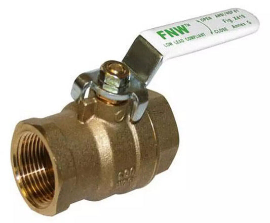 FNW FNWX410CF Figure X410C 3/4 in Brass Full Port NPT 600# Ball Valve