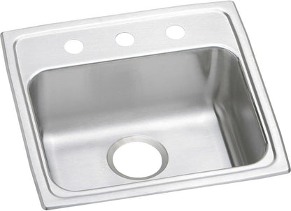 Elkay LRAD1918553 Lusterstone Classic Single Bowl ADA Drop-In Sink, 3 Holes