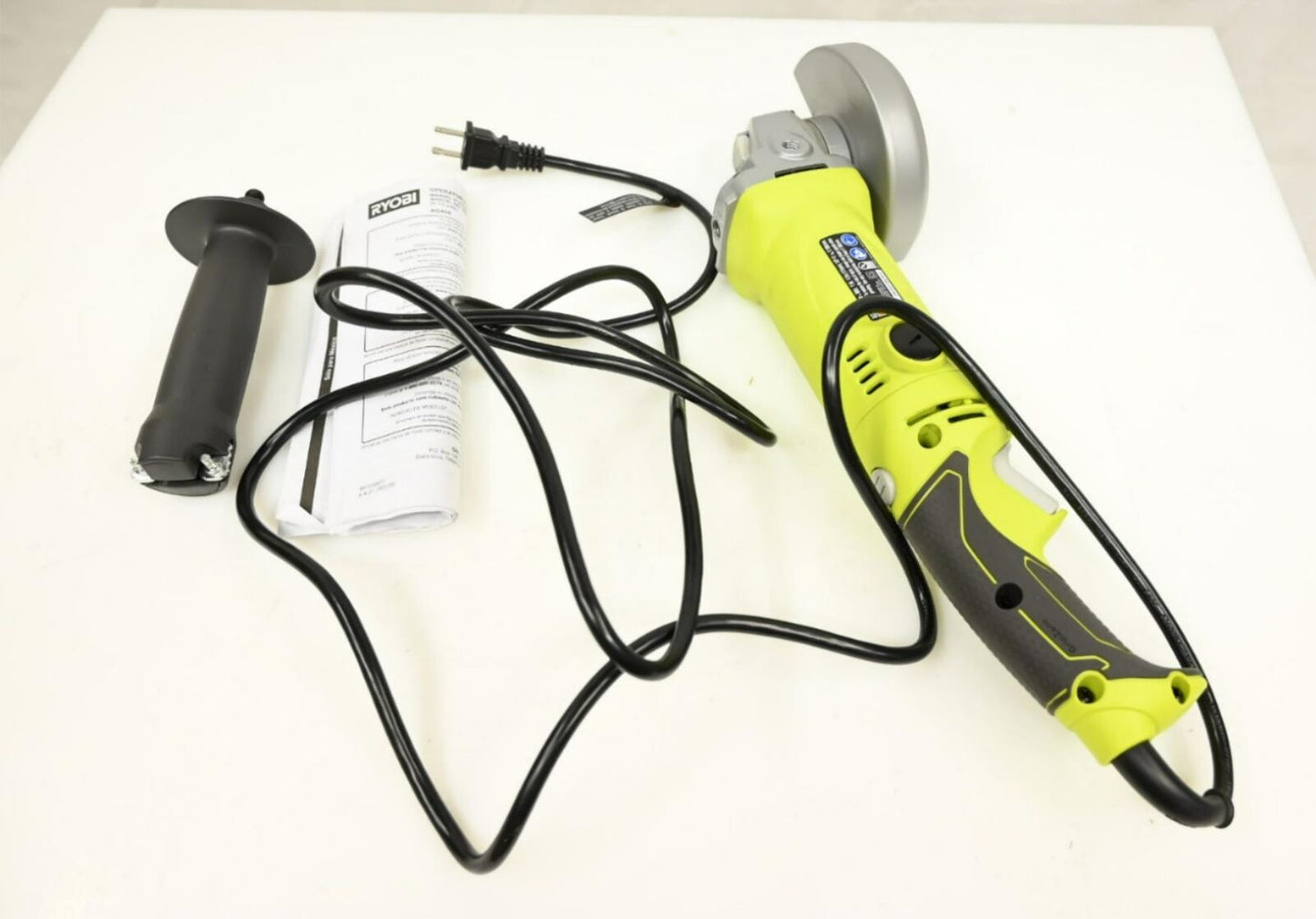 Ryobi AG454 7.5 Amp Corded Angle Grinder (MISSING GRINDING WHEEL)